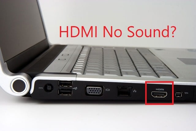 Arreglar HDMI sin sonido en Windows 10