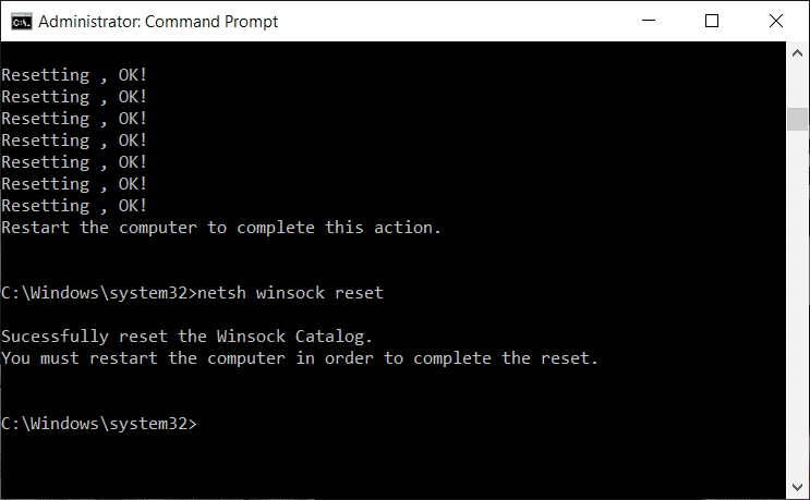 reinicio netsh winsock |  Arreglar No se puede conectar de forma segura a este error de página en Microsoft Edge