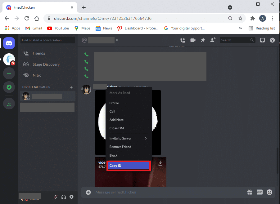 Haga clic derecho en el nombre de usuario y seleccione Copiar ID. Cómo reportar a un usuario en Discord