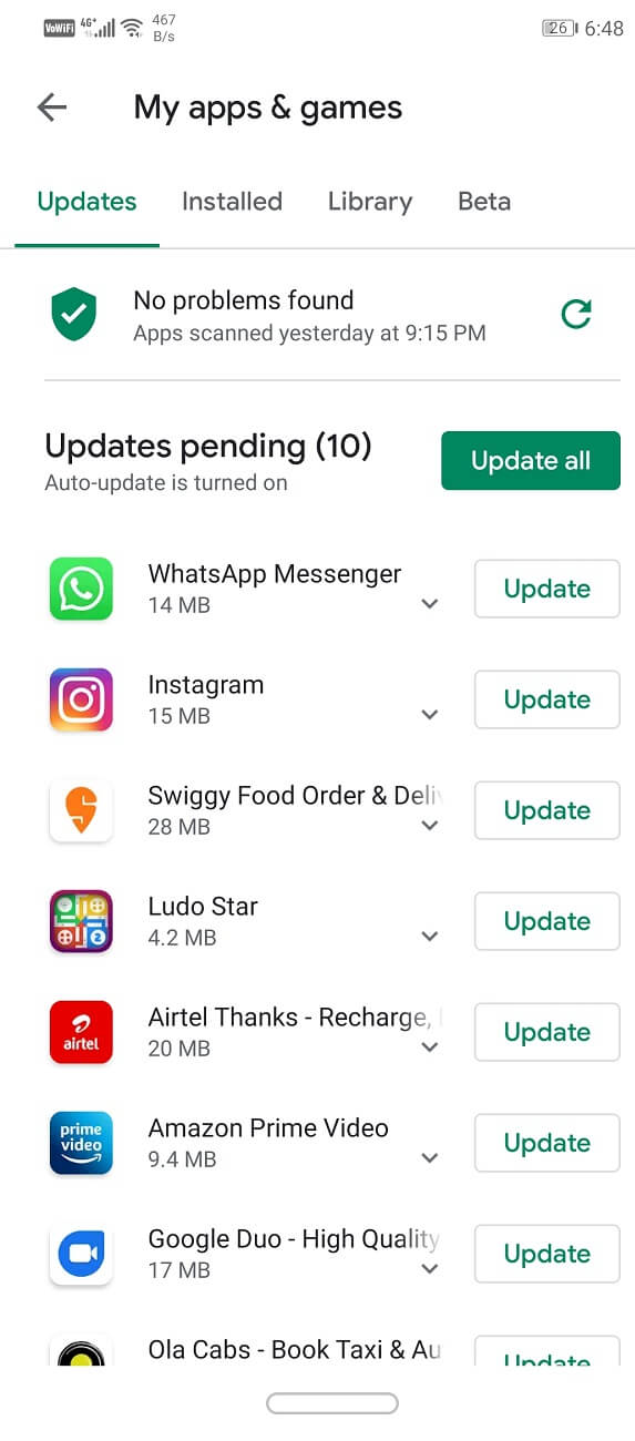 Haga clic en la opción 