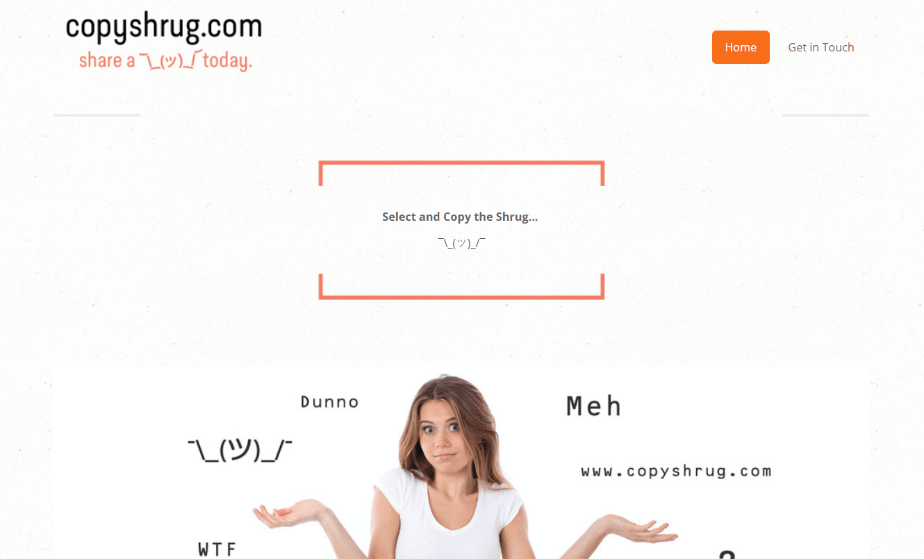 Sitio web de CopyShrug