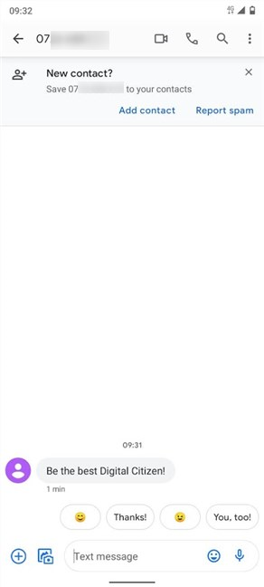 Agregar un contacto desde el banner