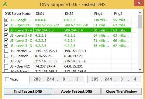 encontrar dns más rápido