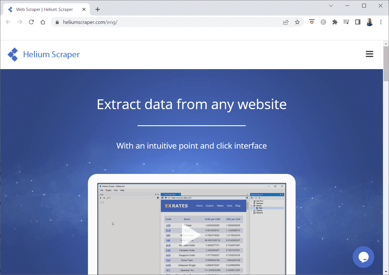Raspador de helio. Las 25 mejores herramientas gratuitas para rastreadores web