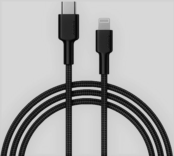 Cable Aukey USB A 3.0 a USB C.  20 mejores cargadores de alta velocidad para Android