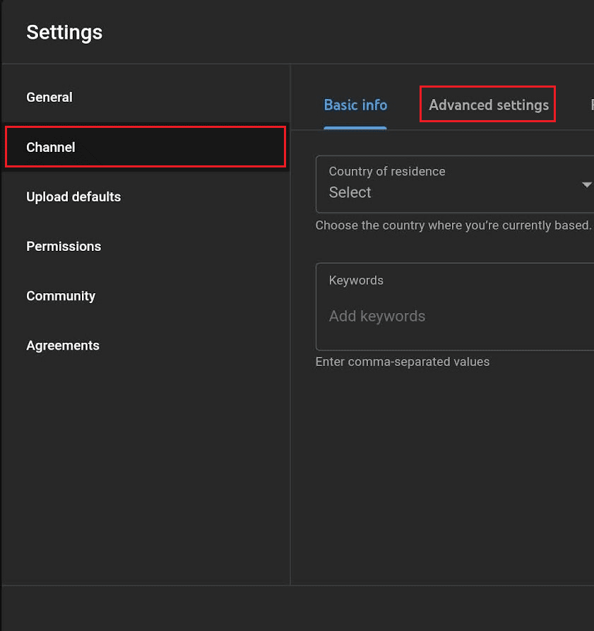 Toque Canal - Configuración avanzada |  eliminar el canal de YouTube de otra persona