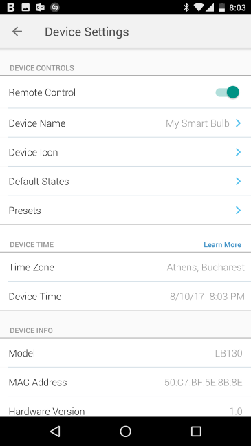 TP-LINK LB130, bombilla inteligente, tono que cambia de color, WiFi, LED