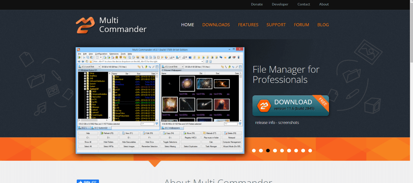 Comandante múltiple |  mejor administrador de archivos gratuito para windows