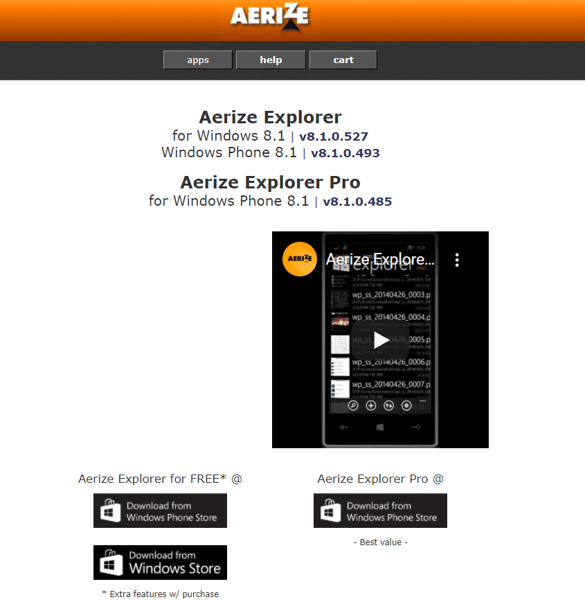 Explorador de Aerize |  mejor administrador de archivos gratuito para windows 10