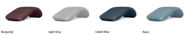 Los colores del Microsoft Surface Arc Mouse