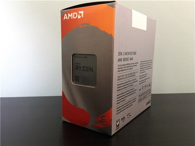 Puedes ver el AMD Ryzen 5 3600 a través de un recorte en su caja