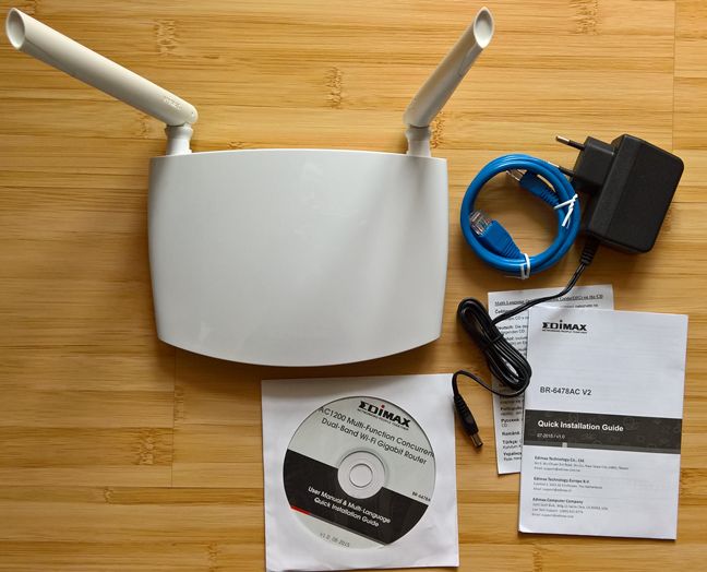 Edimax BR-6478AC V2, AC1200, Gigabit, doble banda, Wi-Fi, enrutador, revisión, inalámbrico