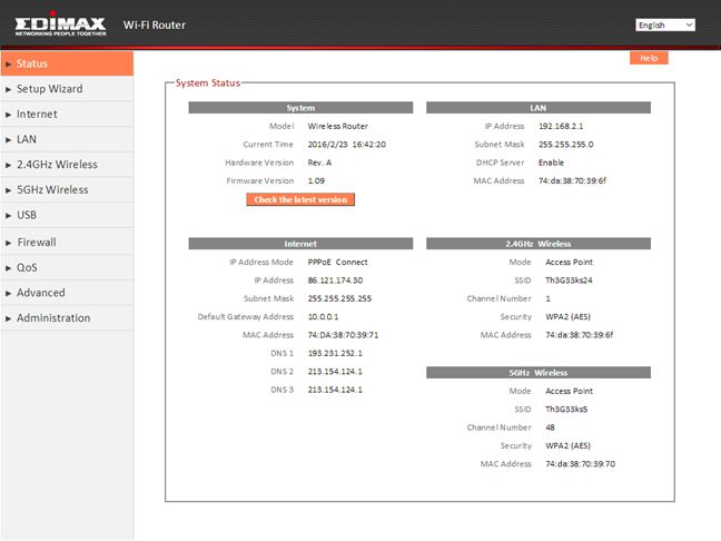 Edimax BR-6478AC V2, AC1200, Gigabit, doble banda, Wi-Fi, enrutador, revisión, inalámbrico