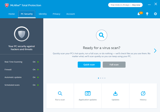McAfee, Protección total, LiveSafe