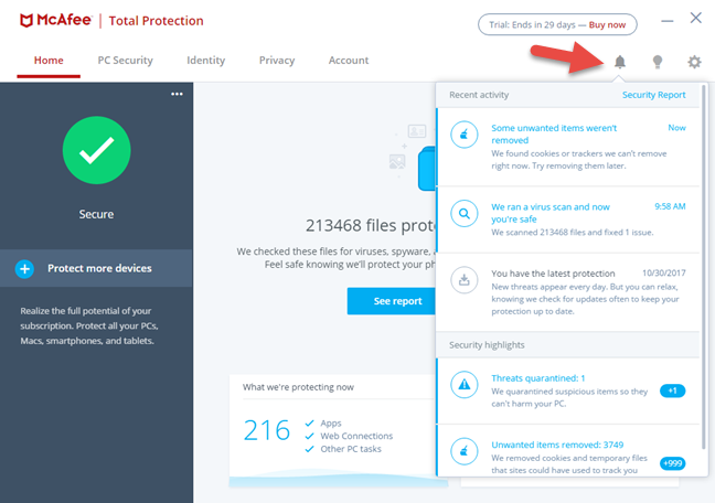 McAfee, Protección total, LiveSafe