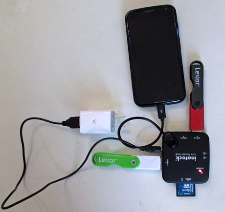 Inateck 3, puertos, USB 2.0, OTG, HUB, lector de tarjetas, tabletas, teléfonos