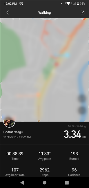 Seguimiento de pasos con Xiaomi Mi Smart Band 4