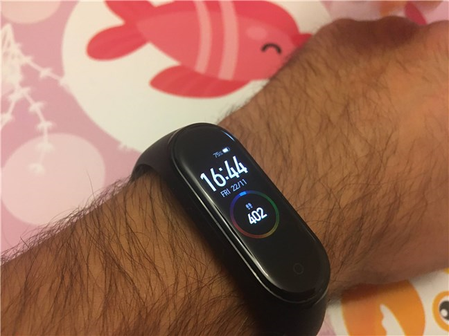 La pantalla principal que muestra la Xiaomi Mi Smart Band 4