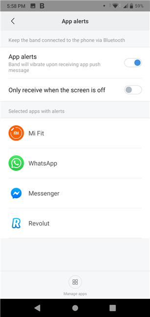 Xiaomi Mi Smart Band 4 te permite recibir alertas de las apps de tu smartphone