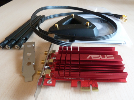 ASUS PCE-AC68, 802.11ac, doble banda, Wireless-AC1900, adaptador PCI-E, revisión, red, inalámbrico