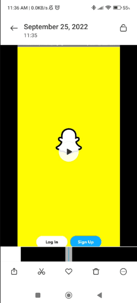 Busque la sección en el video cuando haya abierto el complemento, pause el video y tome una captura de pantalla.  |  ¿Cómo haces capturas de pantalla en secreto de Snapchats?