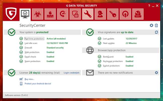 G DATA, Seguridad Total, 2018