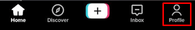 toca el icono de perfil