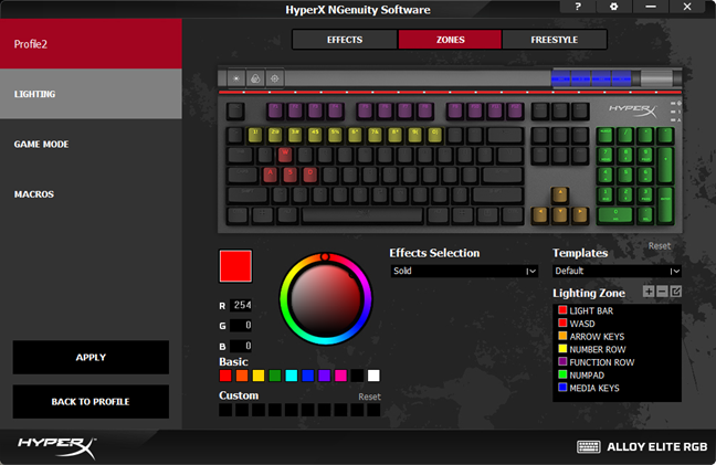 HyperX aleación Elite RGB