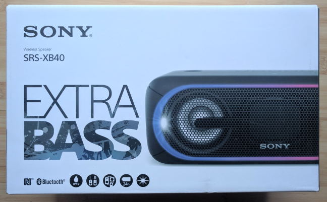 Sony SRS-XB40, inalámbrico, Bluetooth, altavoz