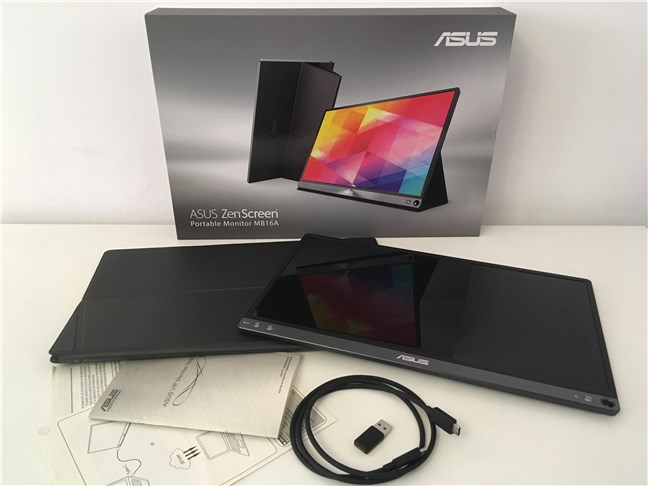 Qué hay dentro de la caja del ASUS ZenScreen MB16AC