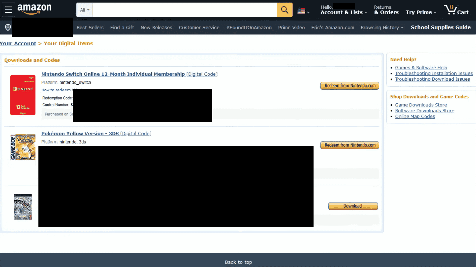 En esta página, verás todos tus códigos digitales comprados |  ¿Amazon Prime y Prime Gaming son lo mismo?