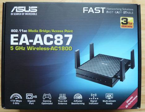 ASUS, EA-AC87, Media Bridge, Punto de acceso, revisión