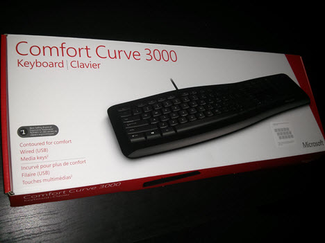 Microsoft, Comfort, Curve, 3000, teclado, revisión
