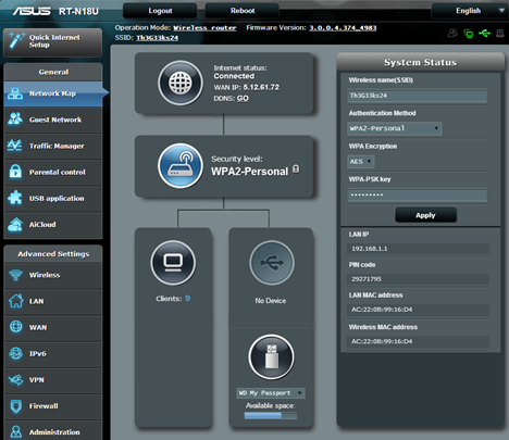 ASUS RT-N18U, Inalámbrico, Router, 2.4 GHz, Revisión, Rendimiento, Pruebas