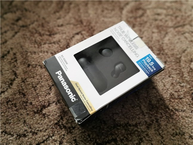 Panasonic RZ-S500W: La parte frontal de la caja