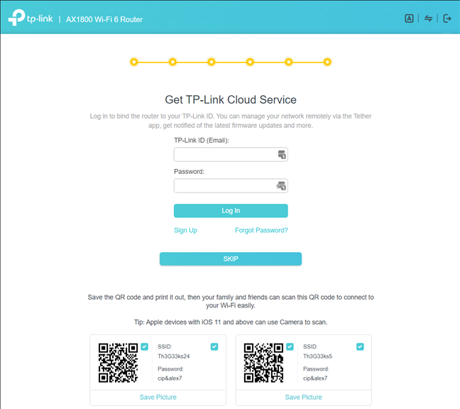 Agregue una ID de TP-Link a TP-Link Archer AX20