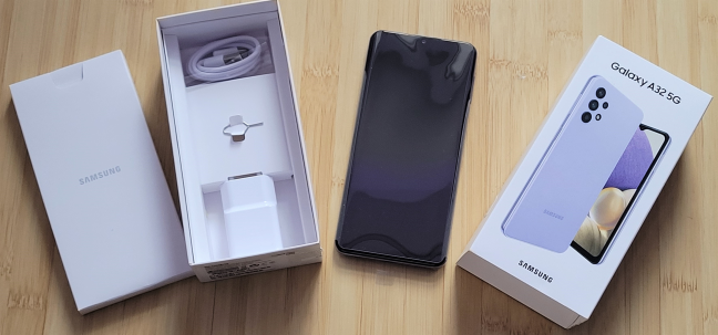 Desempaquetando el Samsung Galaxy A32 5G