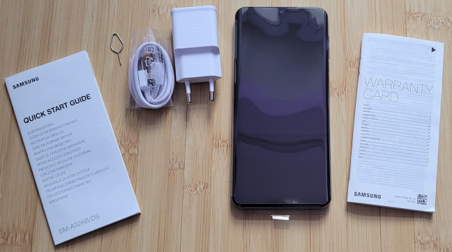 Samsung Galaxy A32 5G: todo lo que se encuentra dentro de la caja