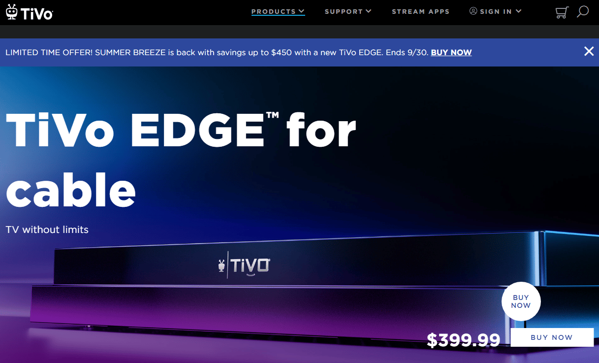 TiVo Edge para cable |  compartir transmisión de DirecTV