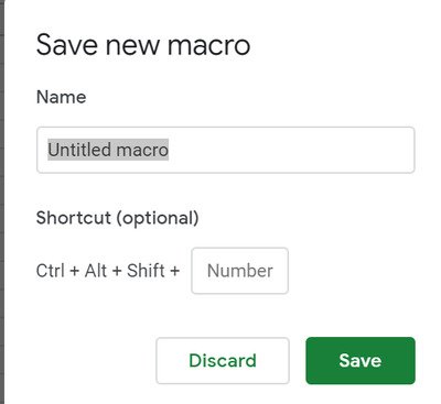 automatice tareas en Hojas de cálculo de Google usando Macros