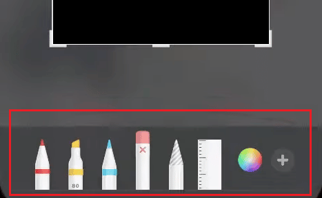 Use las herramientas de marcado deseadas para garabatear en su imagen
