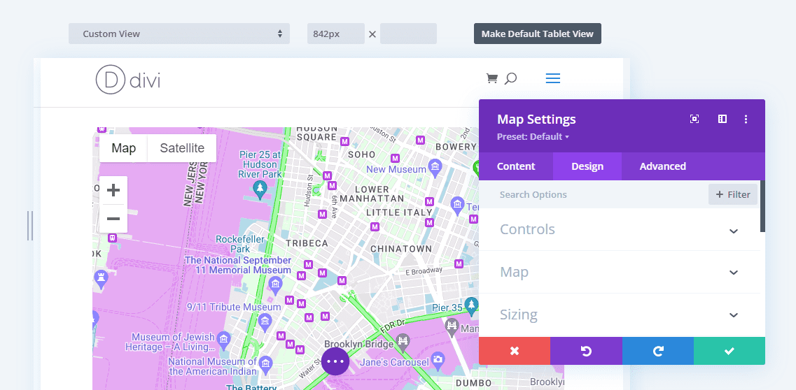 Módulo Mapa Divi