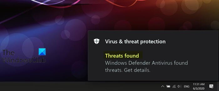 Windows Defender identifica la misma amenaza varias veces, incluso después de eliminarla
