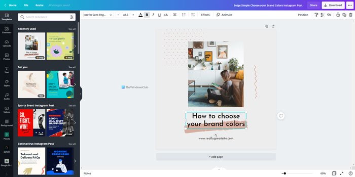 Las mejores plantillas de Canva para Instagram