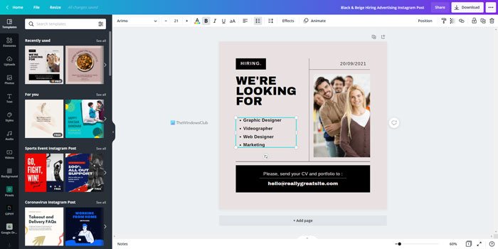 Las mejores plantillas de Canva para Instagram