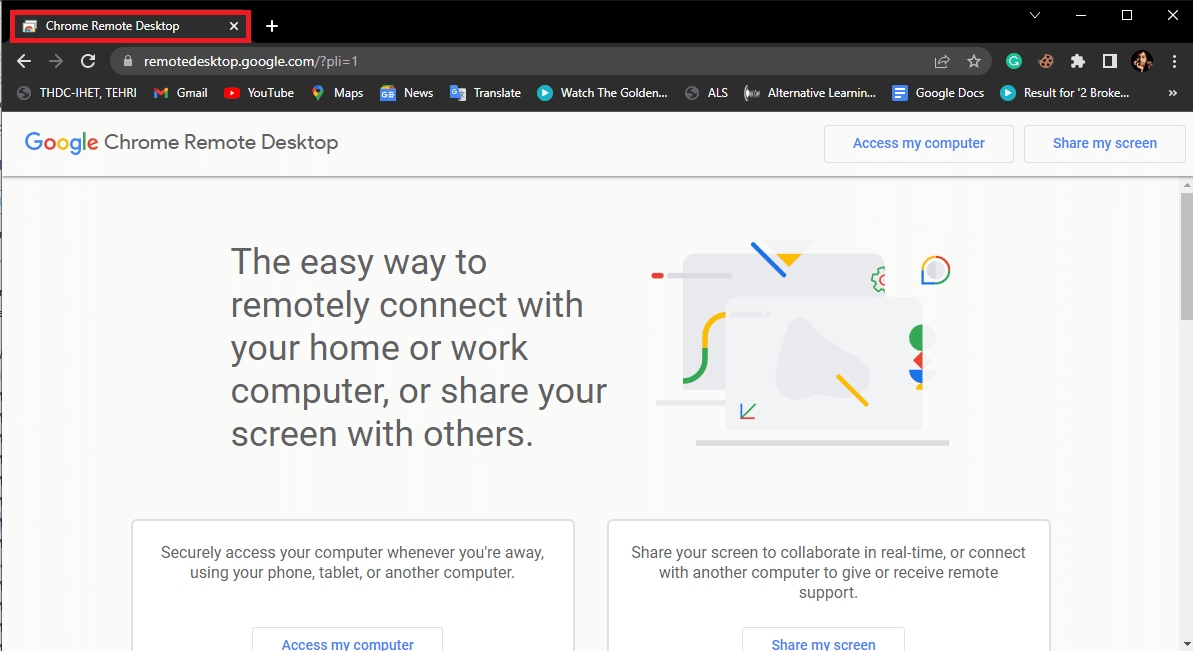 Escritorio remoto de Chrome