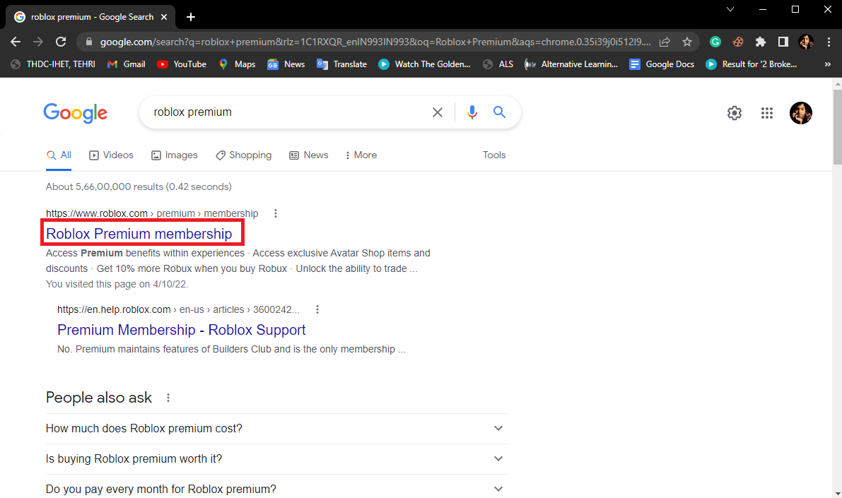 Haga clic en el primer resultado de búsqueda.  Cómo obtener Robux fácilmente gratis