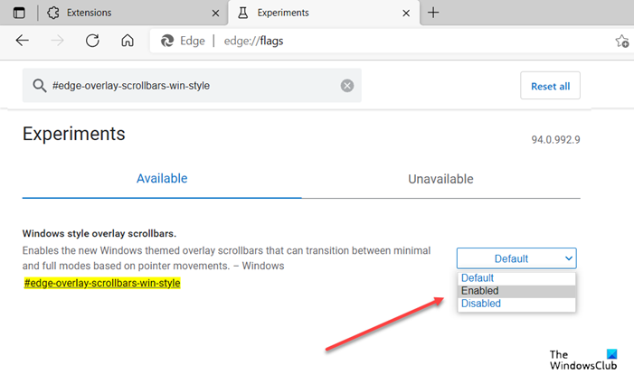 Banner de superposición de marco de desplazamiento