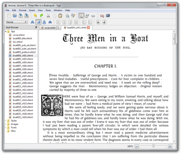 Edite libros electrónicos en formato EPUB con el editor de libros electrónicos Sigil EPUB para Windows 10