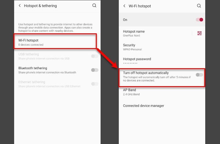 Mobile Tethering Internet ciągle się rozłącza w systemie Windows 10